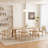 86.61" Brown Rectangular Solid Wood Dining Table-110366716