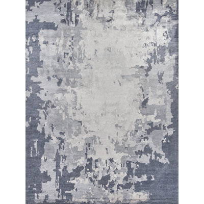 Bamboo Silk Abstract Area Rug