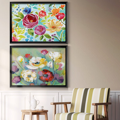 Toile encadrée de qualité supérieure Modern Garden IV - prête à être accrochée