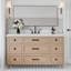 ARIEL Monroe 54 Single Sink Bathroom Vanity with Carrara Quartz Top-559027419-569601535-600647834