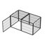 Grande cage de chenil pour chien moyen avec parc pour chiots, cage pour animaux, intérieur, noir.-1340355808