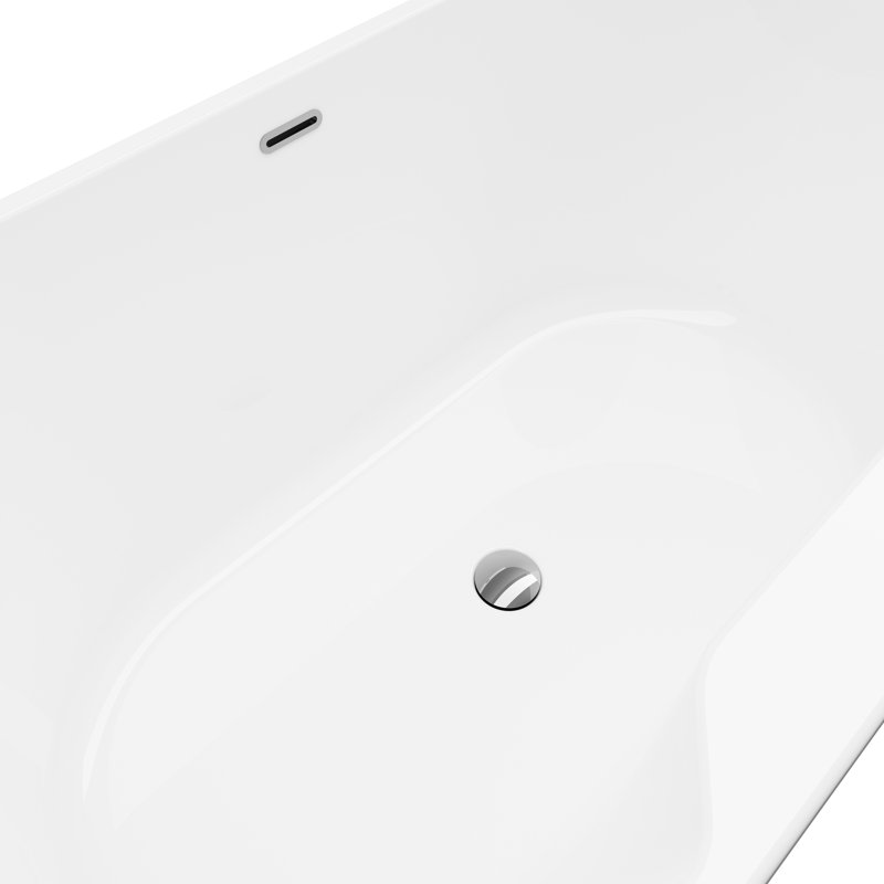 Baignoire de trempage autoportante de 56 po x 31 po