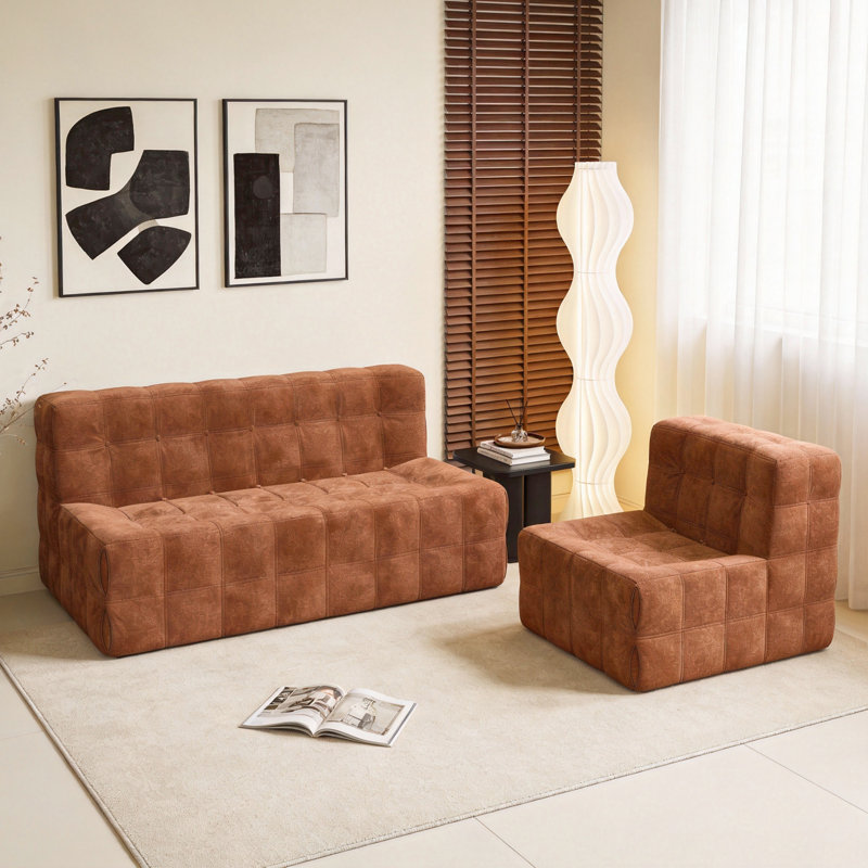 2 Seater Corduroy Loveseat