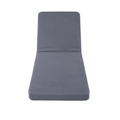 Coussin de chaise longue en tissu de polyester hydrofuge Bodhi avec mousse épaisse de 4 pouces et coins arrondis