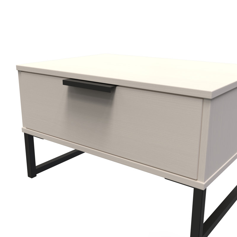 Turah 58cm W Manufactured Wood Bedside Table, Kashmir Ash