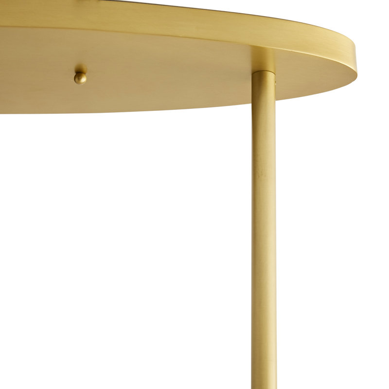 Chandler Linear Chandelier, Antique Brass