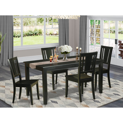 Sisneros  - Rubberwood Solid Wood Dining Set