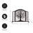 Kittleson Large Tree of Life Fire Screen with Door - Black-80889465