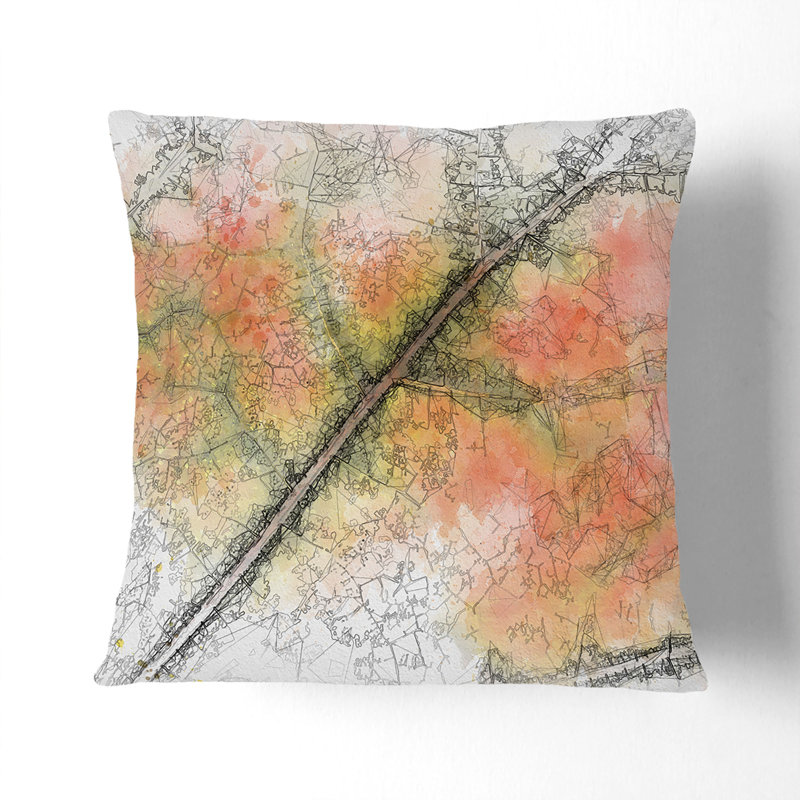 Square Throw Cushion, 40cm H x 40cm W x 15cm D
