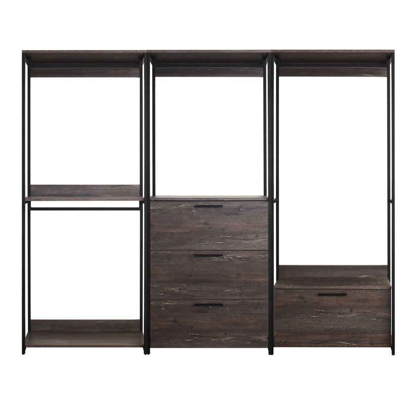 Walk-in rustique avec système 2X plus épais et durable: look, compartiments de rangement profonds