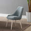 CHAISE LATÉRALE DE 22,4 po (ENSEMBLE 2), BOUCLE BLEU ARDOISE ET BLANC OS