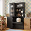 Armoire de cuisine en bois avec tiroir, tablettes et porte-1261837059
