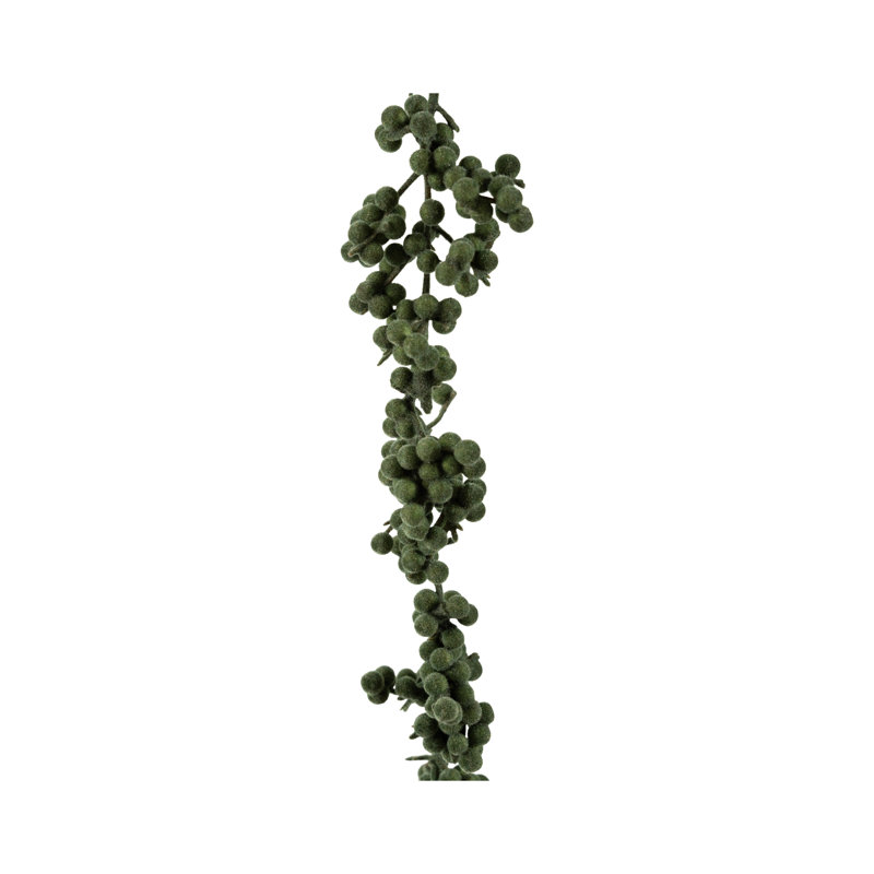 Guirlande Flocked Green