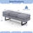 Chiadi Linen and Fabric Upholstered Bench