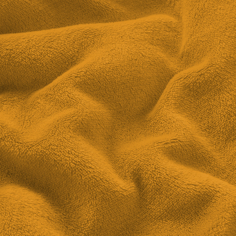 Faux Fur Reversible Fleece Throw Blanket – Soft & Cozy, Yellow, Super King (6')