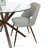Aunnika 5-Piece Round Dining Set with Tempered Glass Table-307242857