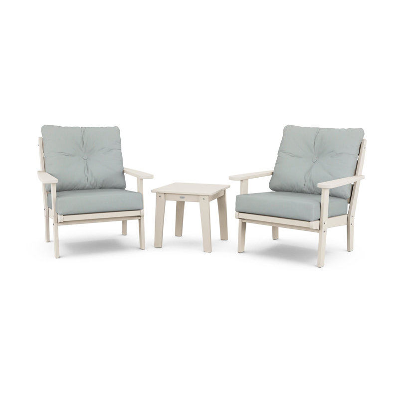 Ensemble de chaises à assise profonde 3 pièces Lakeside, Sable, Spa