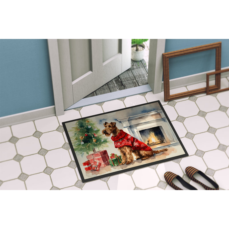 Tapis d'entrée antidérapant Jeronn, L 18 po x L 27 po