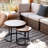 Makis Set of 2 Round Nesting Coffee Tables.