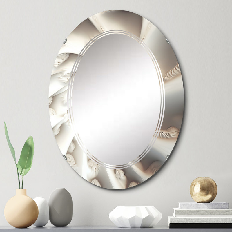 Sunelle - Miroir mural moderne ovale, 30 po x 20 po