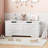 Storage Chest, 24.8 inch Toy Chest With Lids, Wood Toy Organizer Box With Safety Hinge, Entryway Storage Trunk Bench, Supports 350 Lbs, for Living Room, Playroom-1314377826