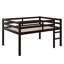 Lit mezzanine compact pleine grandeur avec marches-229652431