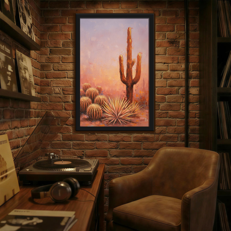 Plantes et fleurs, paysage désertique avec cactus et plantes grasses