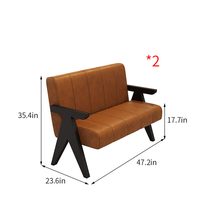 Banc de restaurant en similicuir