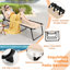  Patio Folding Chaise Lounge Portable Lay Flat Reclining Chair w/ 4-Level Backrest Side Pocket-222726388-206632053