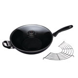 Swiss Diamond 12.5" Induction Non-Stick Alumimum Wok with Lid