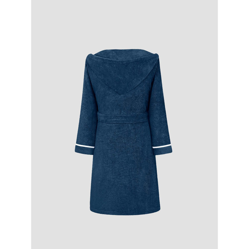 Cruise 100% Cotton Terry Cloth Ankle Bathrobe with Pockets and Hood for Kids, XS