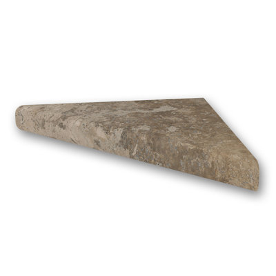 Étagère d'angle 15 po FlexStone en travertin moka