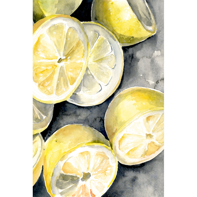 Tranches de citron II, H 12 po x l 8 po x P 1,25 po