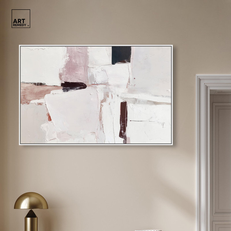 "Dark Patch", reproduction d'art sur toile par Art Remedy, cadre blanc, 45 x 30, H 31 po x l 46 po, Cadre blanc