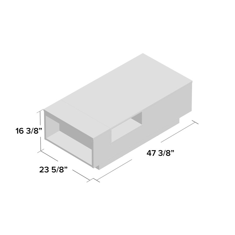 Table basse avec rangement Cortez