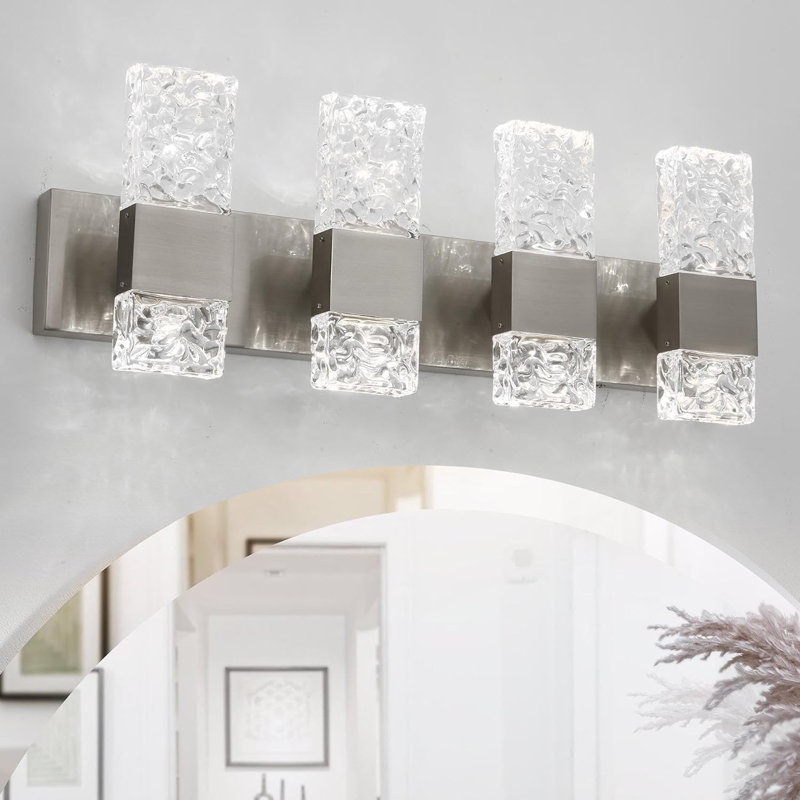 Barre d'éclairage de salle de bain 4 lumières DEL Deidrich