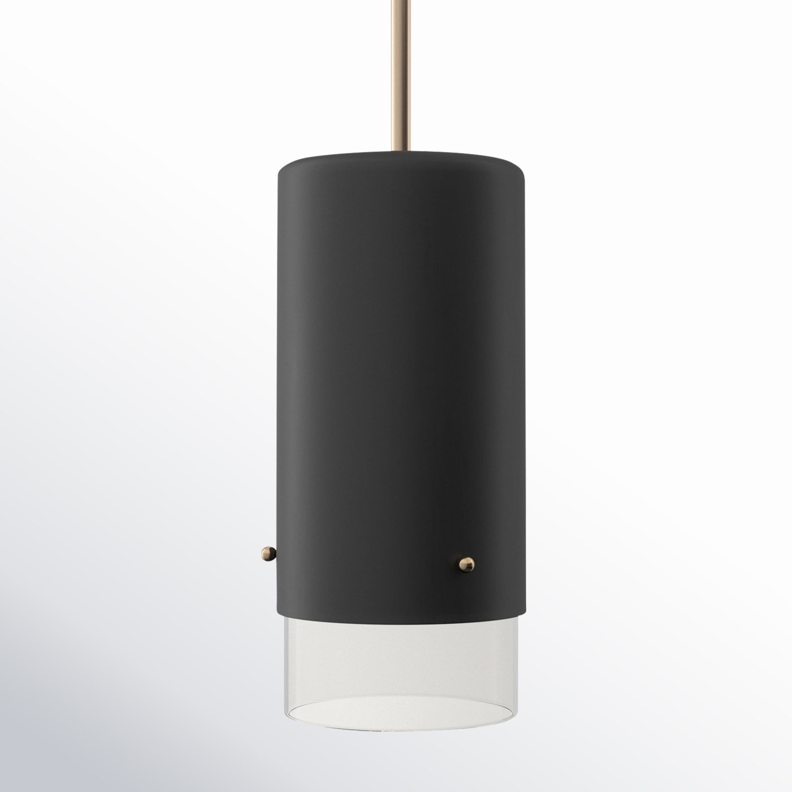 Saeger Dimmable Single Pendant, Black