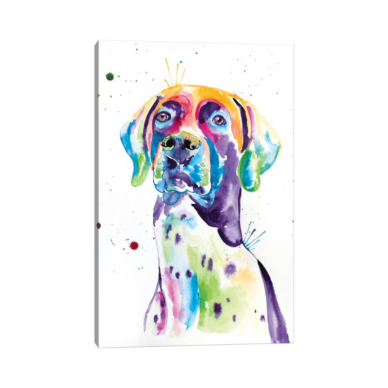 WaterColour German Shorthaired Pointer by Jennifer Seeley - Wrapped Canvas Gallery-Wrapped Canvas Giclée
