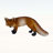 Lifelike Red Fox Figurine, 19.69\