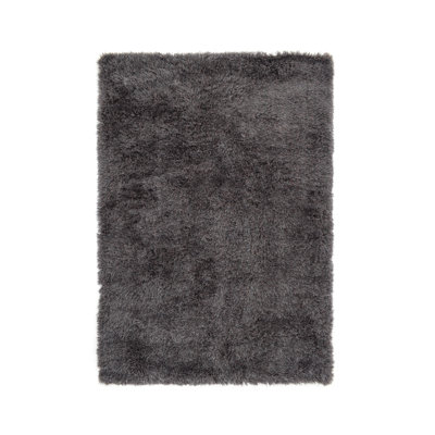 Solid Colour Shag Area Rug Set