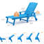 Chaise longue d'extérieur surdimensionnée en plastique avec roulettes et dossier réglable-852982151