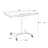 Brown+White Rectangular Solid Wood+Metals End Table-1993137981