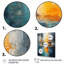 «Green Orange», Bold Abstract Flow Collage I - Collages abstraits, impressions sur toile-958386107-958386049
