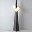 Black Iron + Glass Free form Floor Lamps