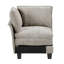 Canapé modulaire en chenille 4 modulaires avec housses de coussin amovibles et accoudoirs avec cadre en contreplaqué avec capacité de 300 lb par siège