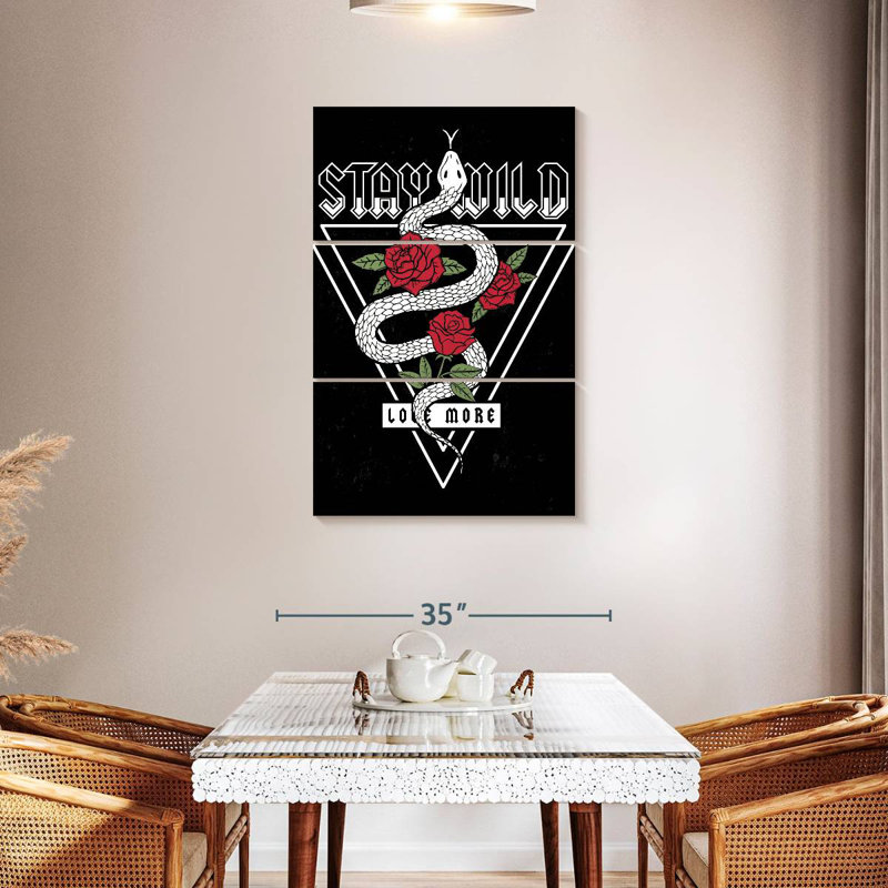 Tergel Stay Wild Poster Quote, 45" H x 28" W