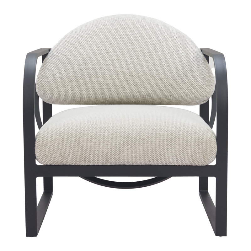 Fauteuil d'appoint moderne pour salon de détente en oléfine rembourré