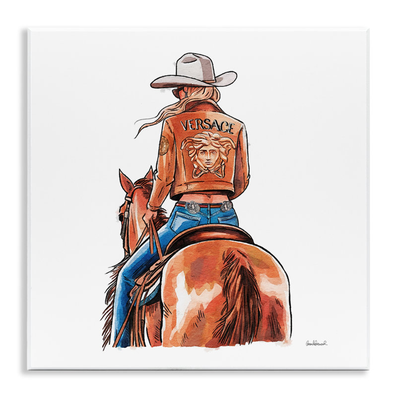  Art mural «Glam Cowgirl Jockey» par Amanda Greenwood