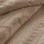 Ensemble d'édredon surdimensionné en chenille brun clair-117539336