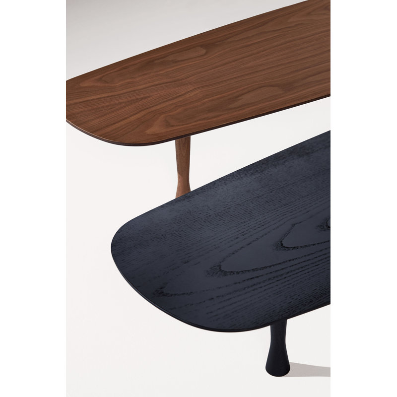 Unica Solid Wood Single Coffee Table, Black